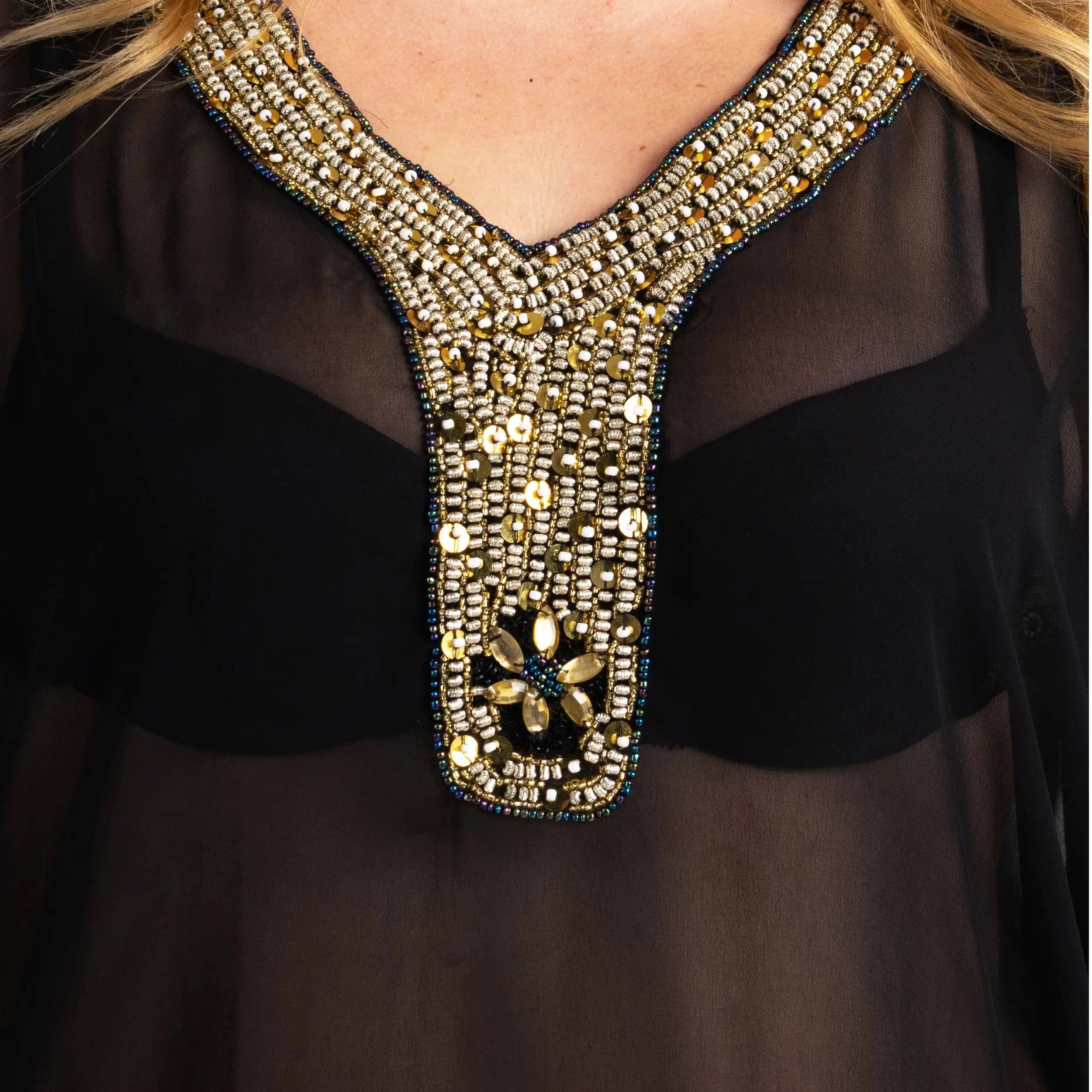 Miss Lavish London - Wholesale Kaftan - Dames - Dames Lange Kaftan Strand Caftan Jurk, 3 Kleuren S-3XL, 1402