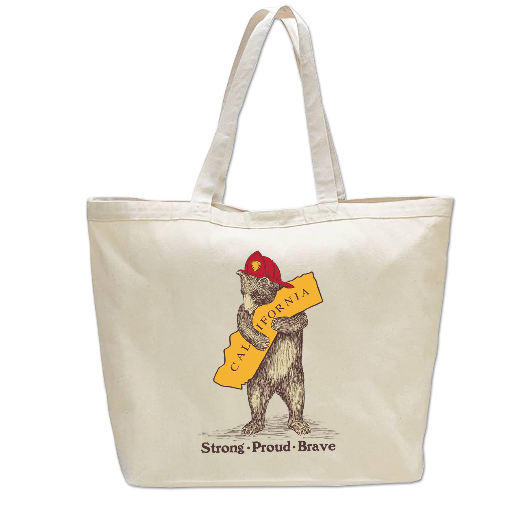 SF Mercantile - Wholesale Beach Bag - CA Firefighter Bear Beach Bag