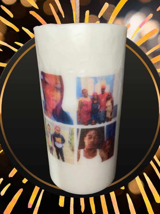 Picture candles for wholesale by Kani Candles