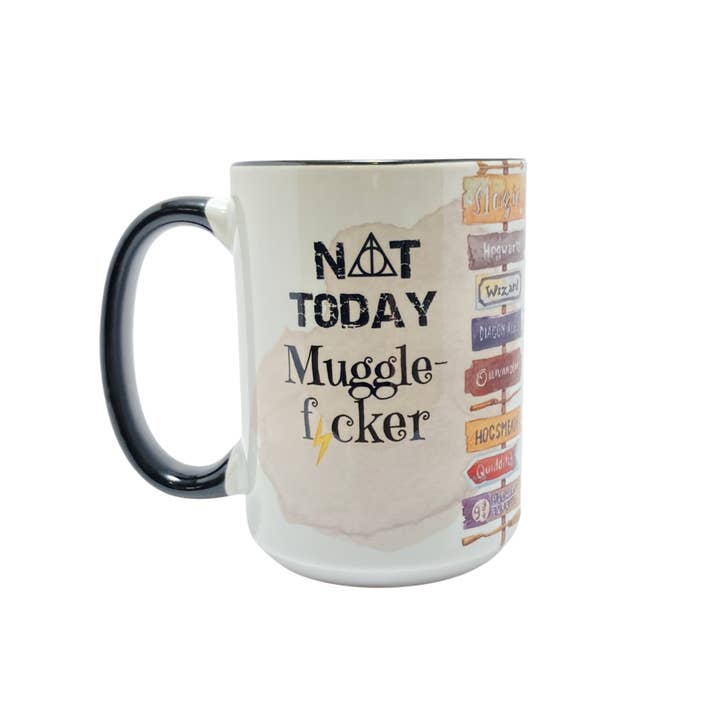 15oz Ceramic Mug - Muggle for wholesale by Days with Gray