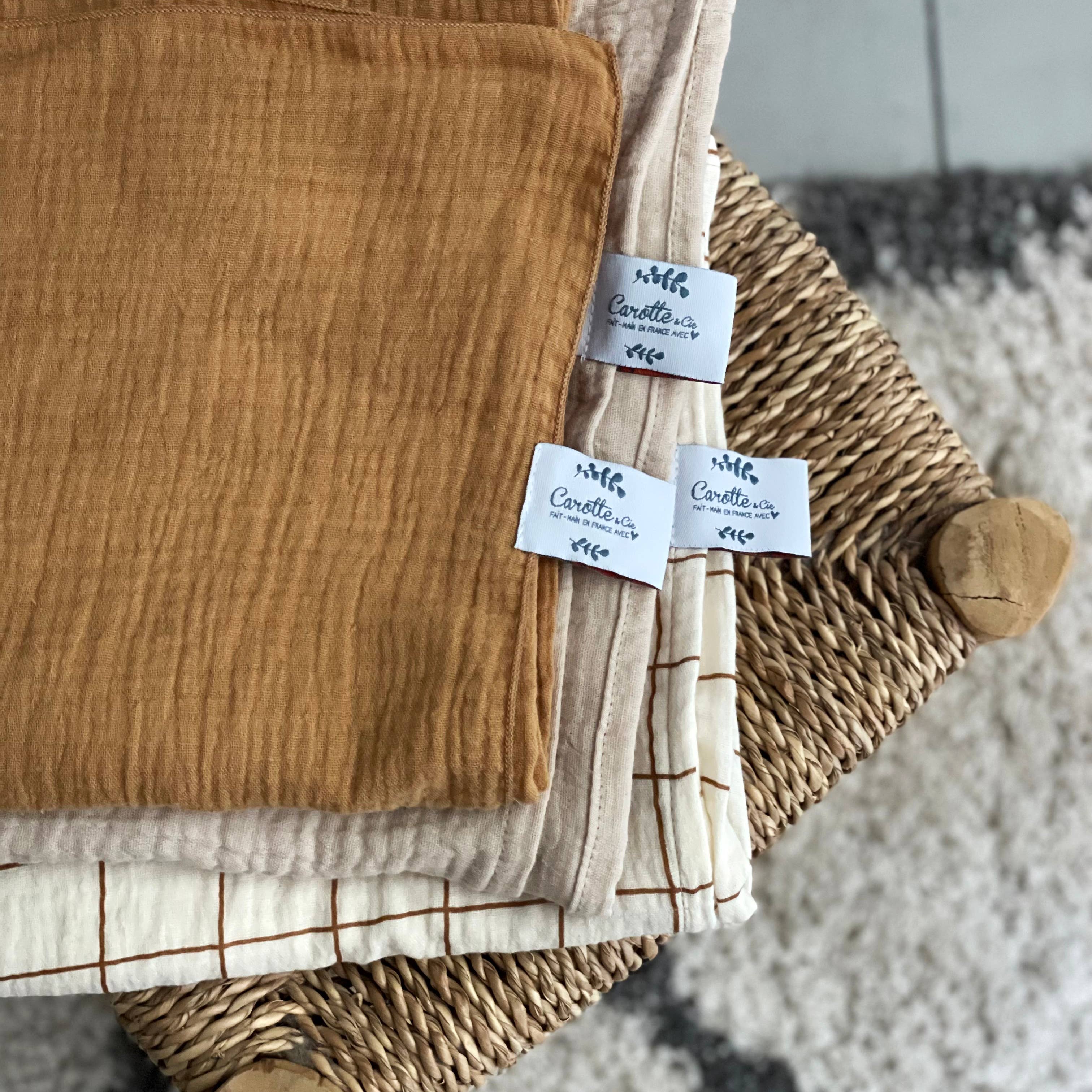 Carotte & Cie – Großhandel Bettdecke – Kind & Baby – Einfarbiger Maxi-Wickel aus Kamel2