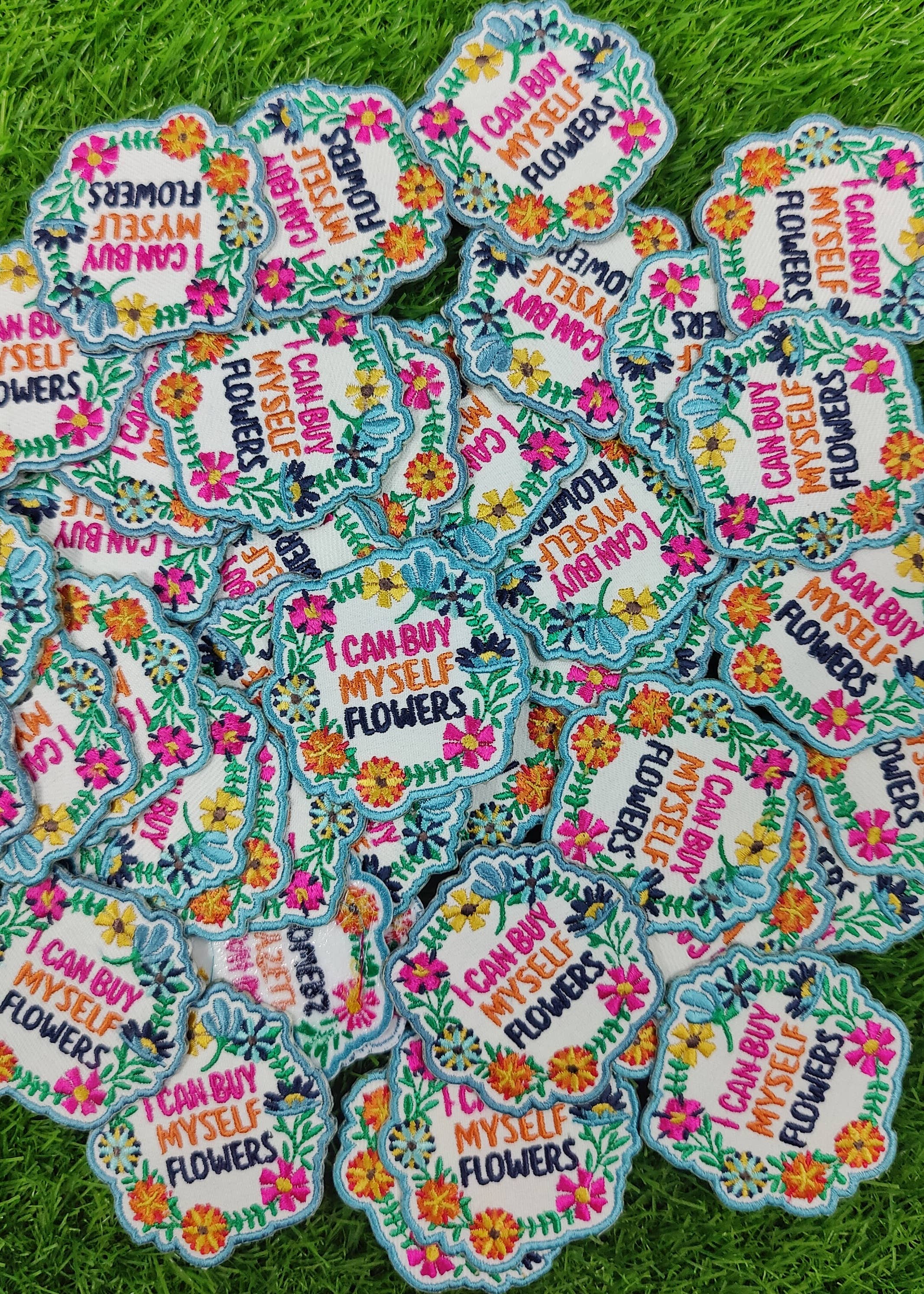 Patchgram - Wholesale Patch - I Can Buy Myself Flowers Embroidered Patch – Feminine patch3