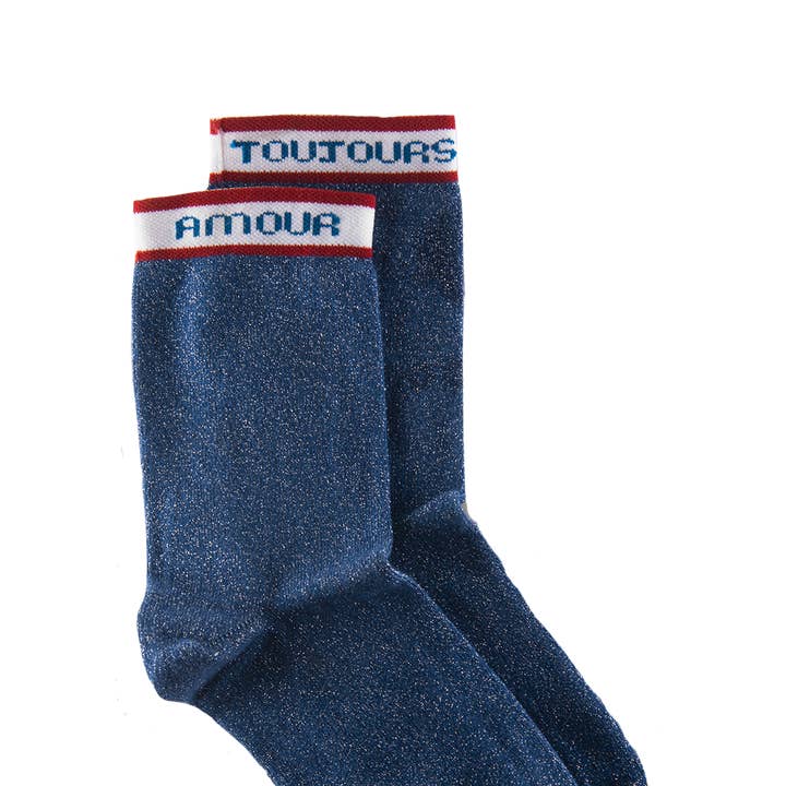 Maison Causettes - Wholesale Sokken - Dames - Lurexsokken van biologisch katoen voor dames - Josette L'Amour0