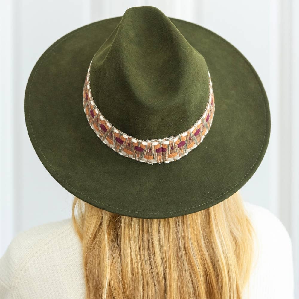 TRAVAUX EN COURS... - Wholesale Fedora - Unisex - WIDE BRIM HAT - ethnic band18