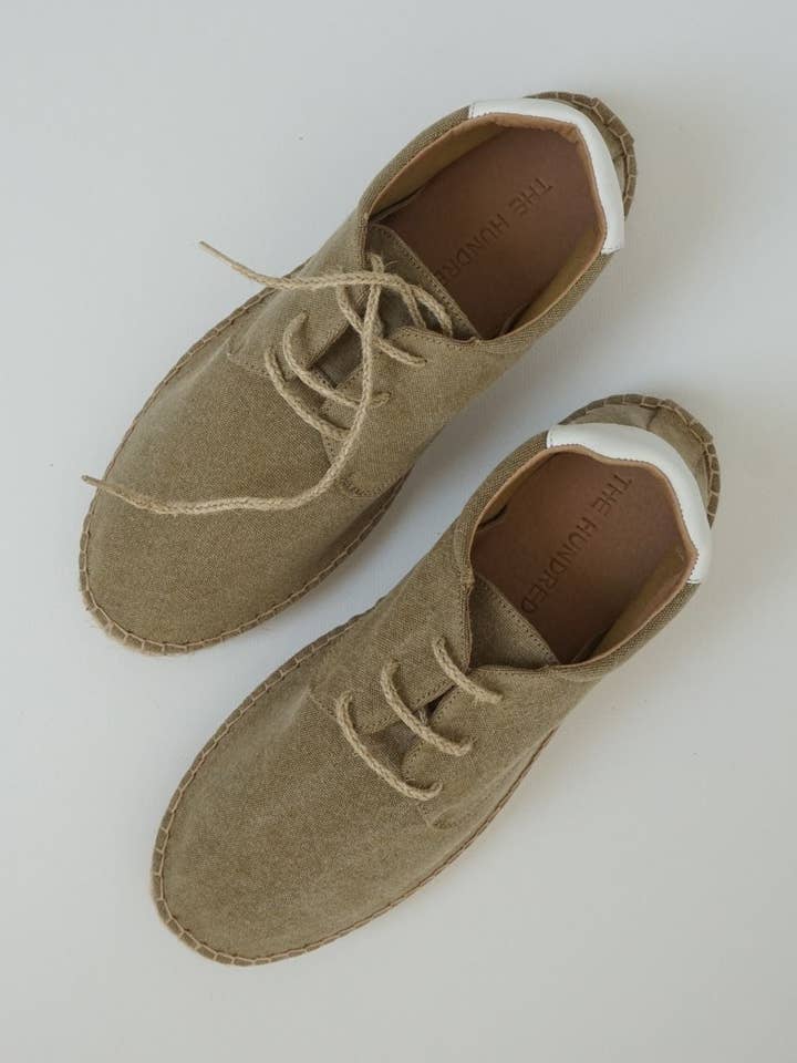 Alpargata Cordon Lona Beige for wholesale by The Hundred Shoes