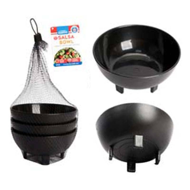 Deluxe Import Trading - Wholesale Bowl - Salsa Bowl 3 pc Black 5"x2.5"0