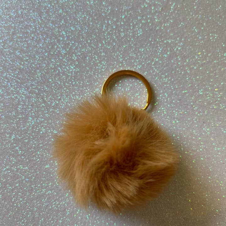 Puppies & Pom Poms - Wholesale Pet collar charm – Cat/dog - Mixed colours - Mini PomPom Keyrings - (without clips)17