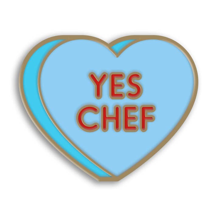 Yes Chef Sweethearts Pin for wholesale by Mover & Shaker