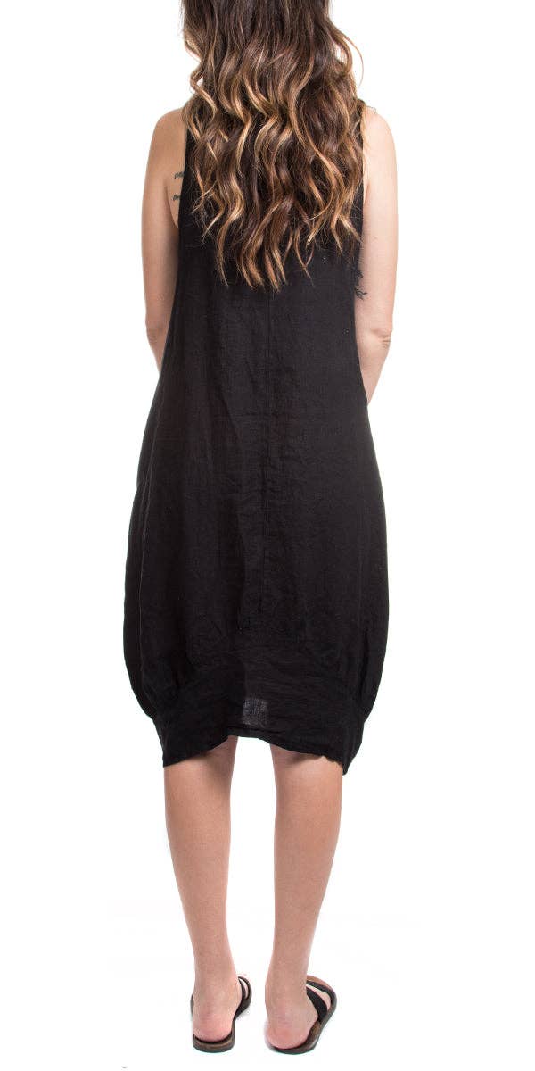 Gigi Moda - Wholesale Dress - Women's - Pure Linen Sleeveless Dress30