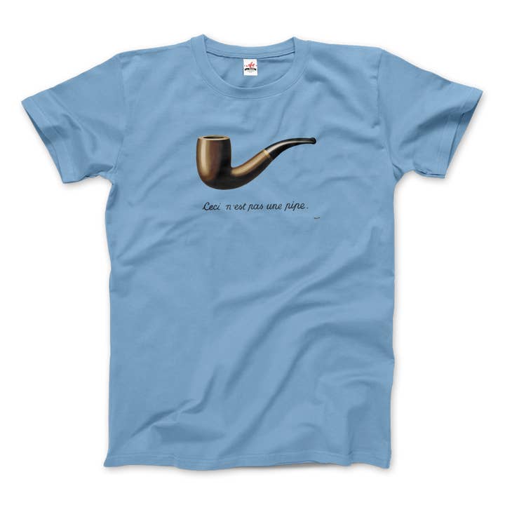 Art-O-Rama Shop - Wholesale Screen Printed T-Shirt - Unisex - Rene Magritte This Is Not A Pipe, 1929 Artwork T-Shirt4
