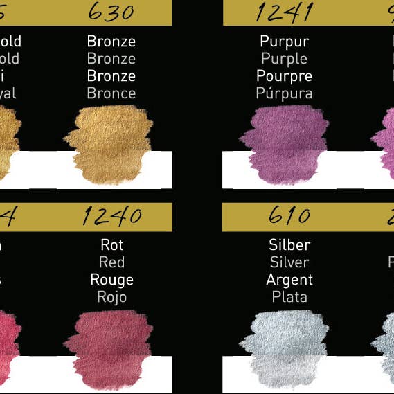 Royal Talens North America - Wholesale Watercolor Paint - Finetec® Pearlescent Watercolors - Colorful Set