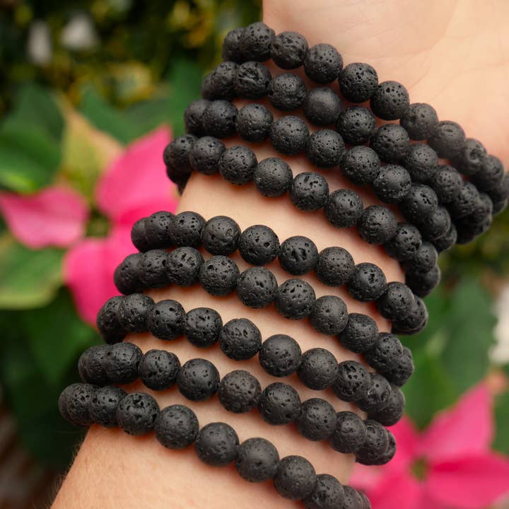 The Healing Sanctuary - Wholesale Beaded Bracelet - Lava Beaded Bracelets 8mm2