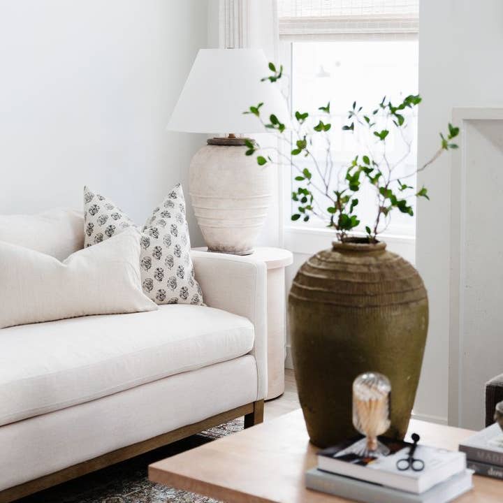 Textileish - Wholesale Throw Pillow Cover - Cream Floral Pillow Cover, Charcoal Floral Pillow | Chara3