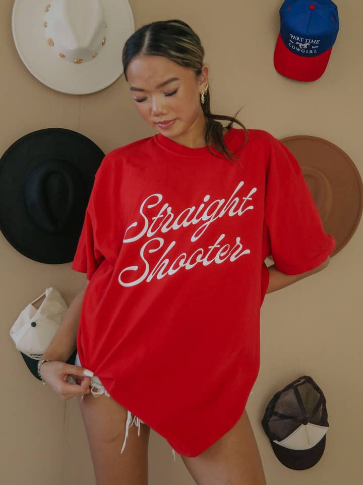 CHARLIE SOUTHERN - Wholesale Screen Printed T-Shirt - Women's - Straight Shooter T-Shirt (FRONT + BACK)