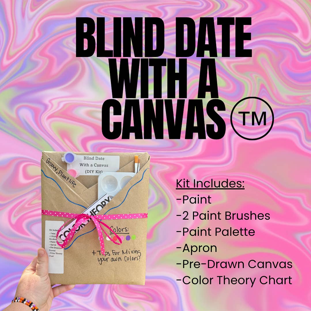 Haley Murden Arts - Wholesale DIY Craft Kit - Blind Date with a Canvas | DIY Kits | Golden Bloom Themed1