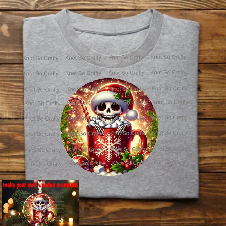 <12579> tasse de Noël squelette pour la vente par Knot so crafty