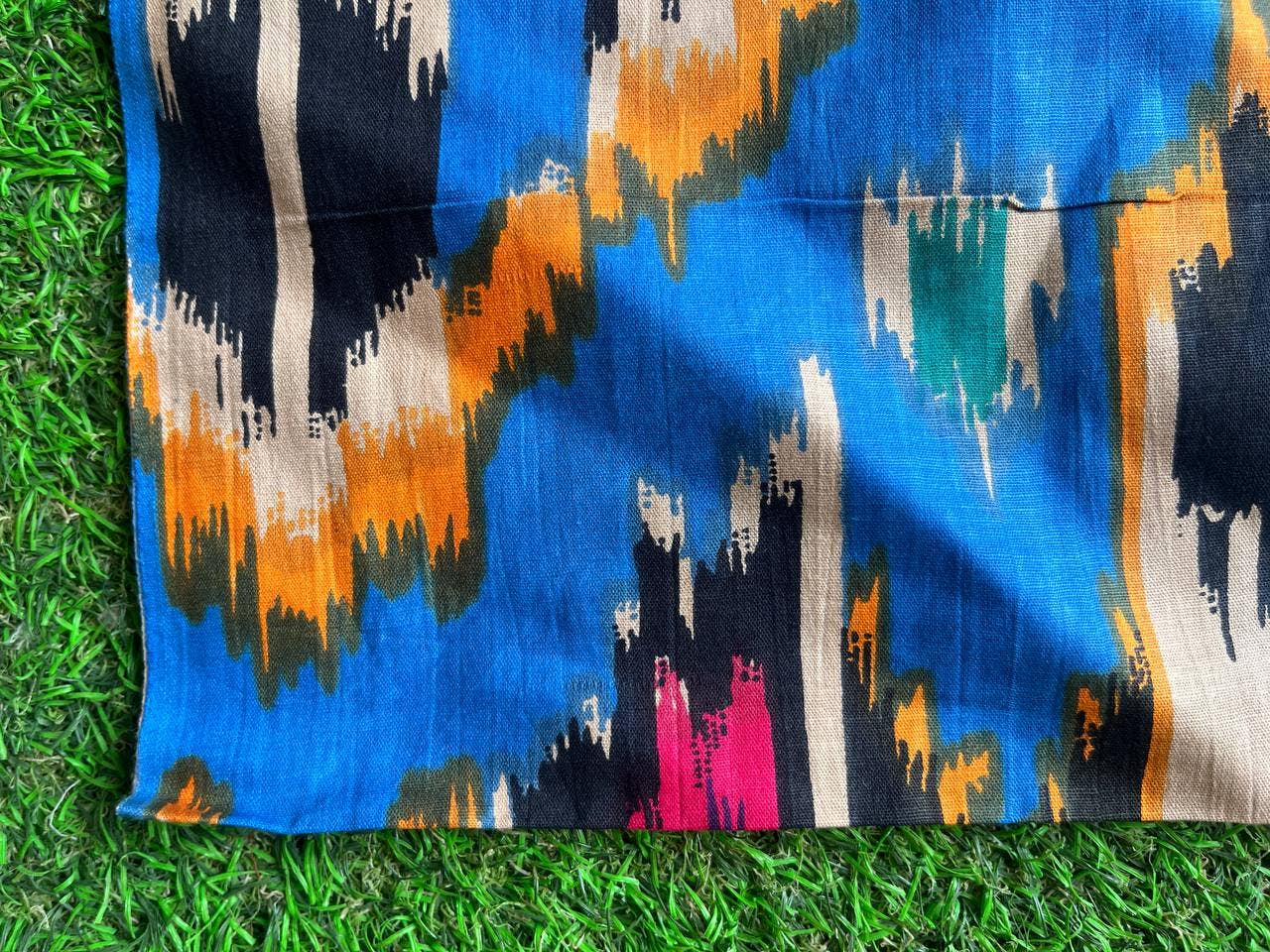 GYPSY STUDIO - Wholesale Fabric Paint - Multicolor Design Cotton Handmade Fabric Ikat Printed Fabric0