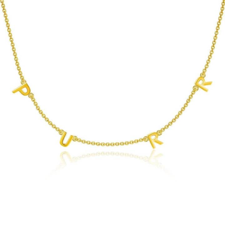 Triple T Studios – Engroshandel Halskæde med vedhæng – Bogstavhalskæde | MIAV og SPINDE