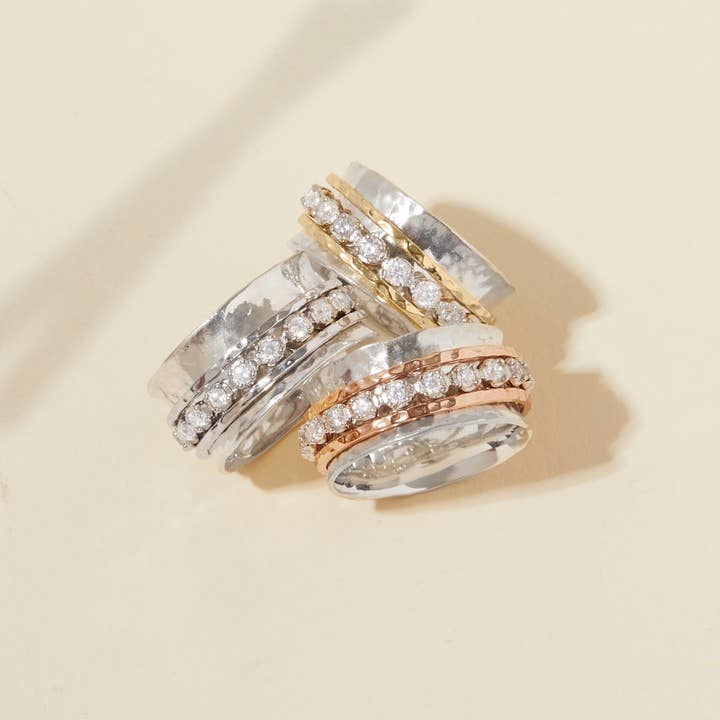 Ideaure Jewelry - Wholesale Multi-Stone Ring - Aria Spinner Ring4