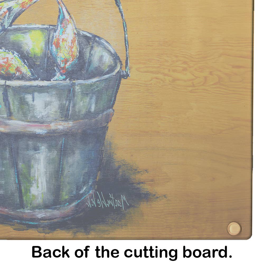 Caroline's Treasures – wholesale Cutting board – A Crab Bucket Cutting Board MW20043