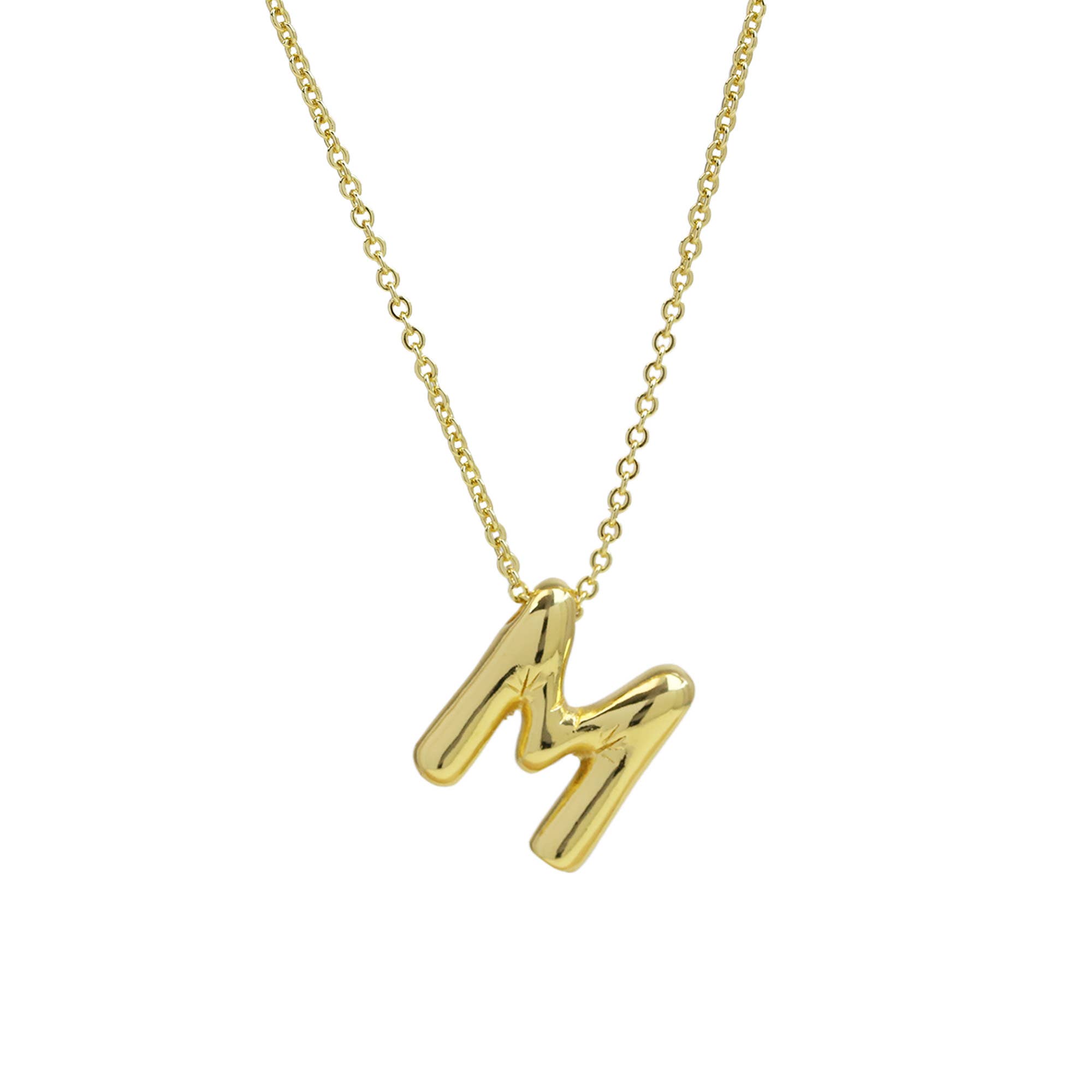 Savvy Bling – Engroshandel Halskæde med vedhæng – Initiale ballonboble guldhalskæde41