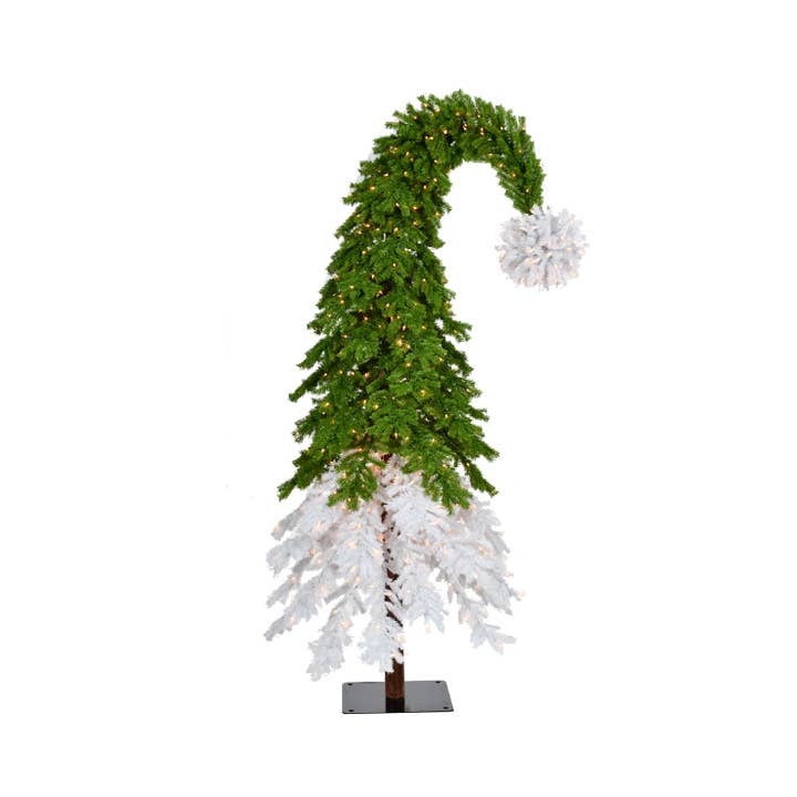 Perfect Holiday - Wholesale Artificial Christmas Tree - 9' Un-lit Grinch + White Christmas Tree 1992 Tips Dia 54"
