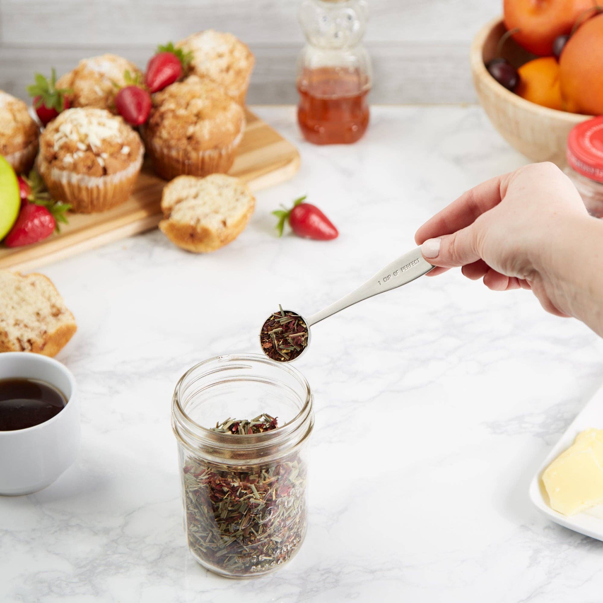 RSVP International - Vente Cuillère doseuse - Pelle à thé parfaite2