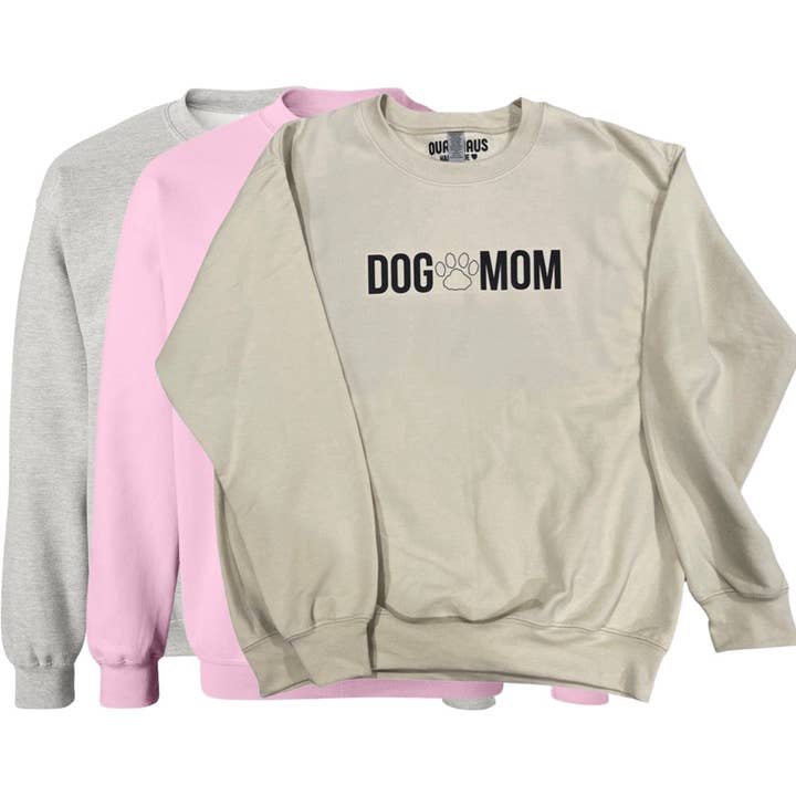 Adult Crewneck Sweatshirt DOG MOM for wholesale by OURHHAUS