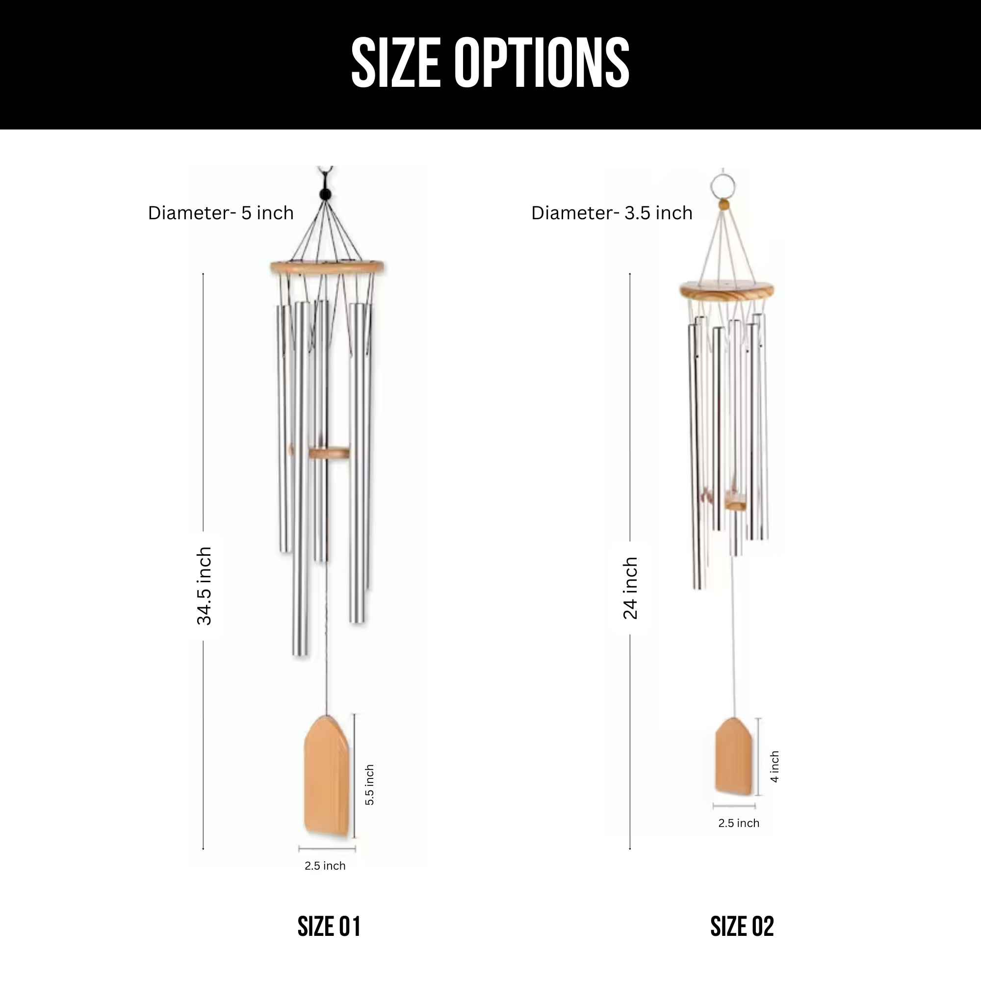 Personalized By Kate - Wholesale Wind Chime - Personalized Wind Chimes - Custom Logo or Text1