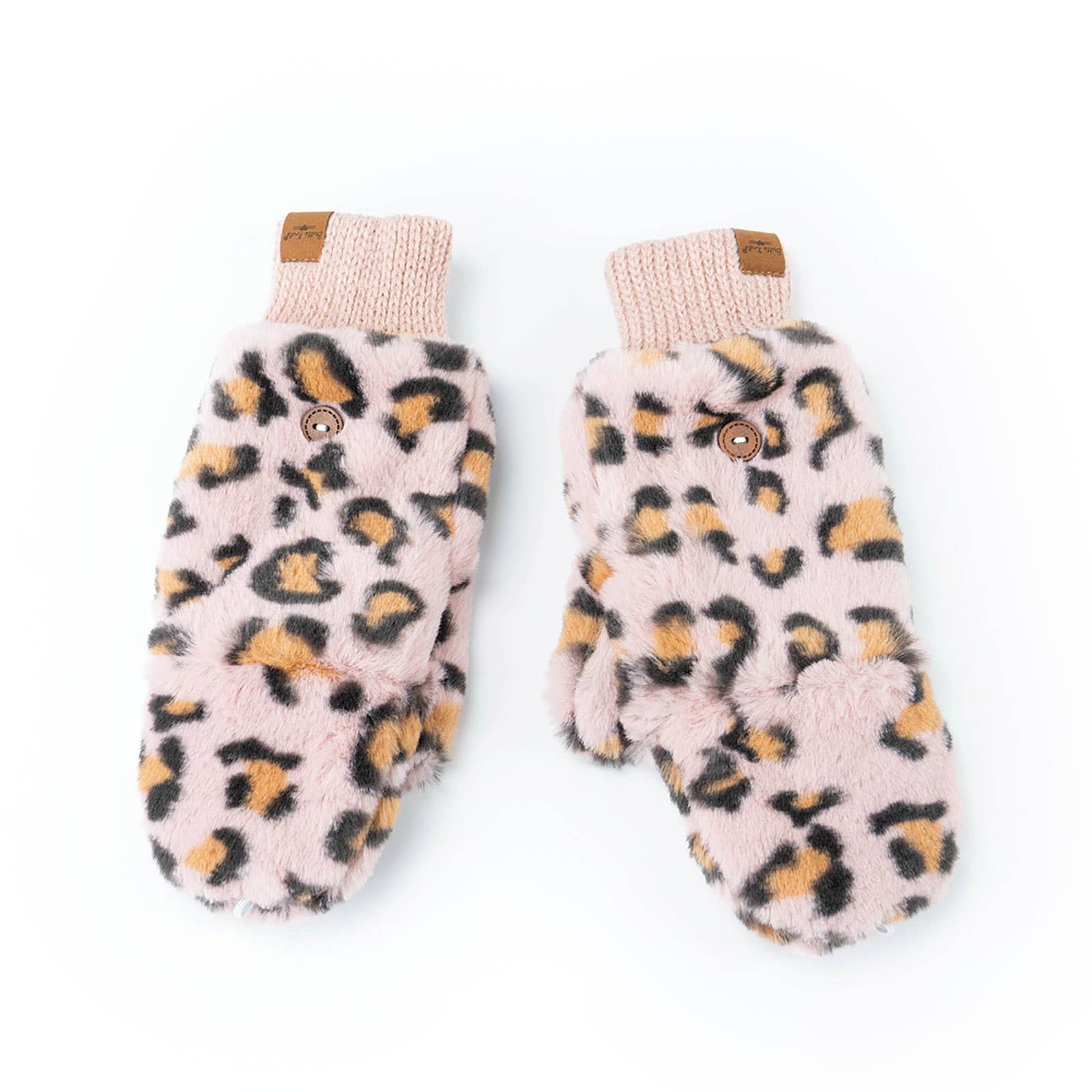 DM Merchandising - Wholesale Mittens - Women's - Britt's Knits Snow Leopard Mittens Open Stock1