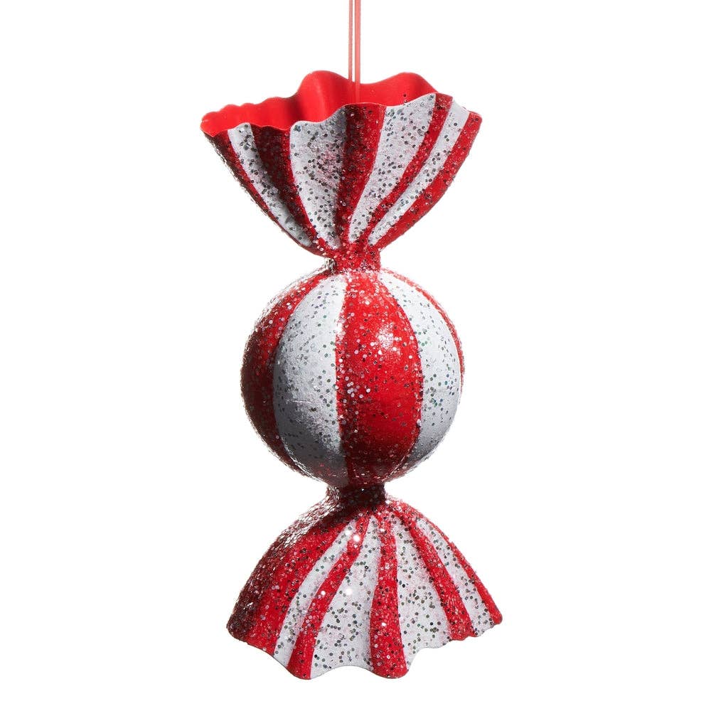 Dunn Deals – wholesale Ornament – Candy Cane Lane - Giant Red and White Candy Ornament0