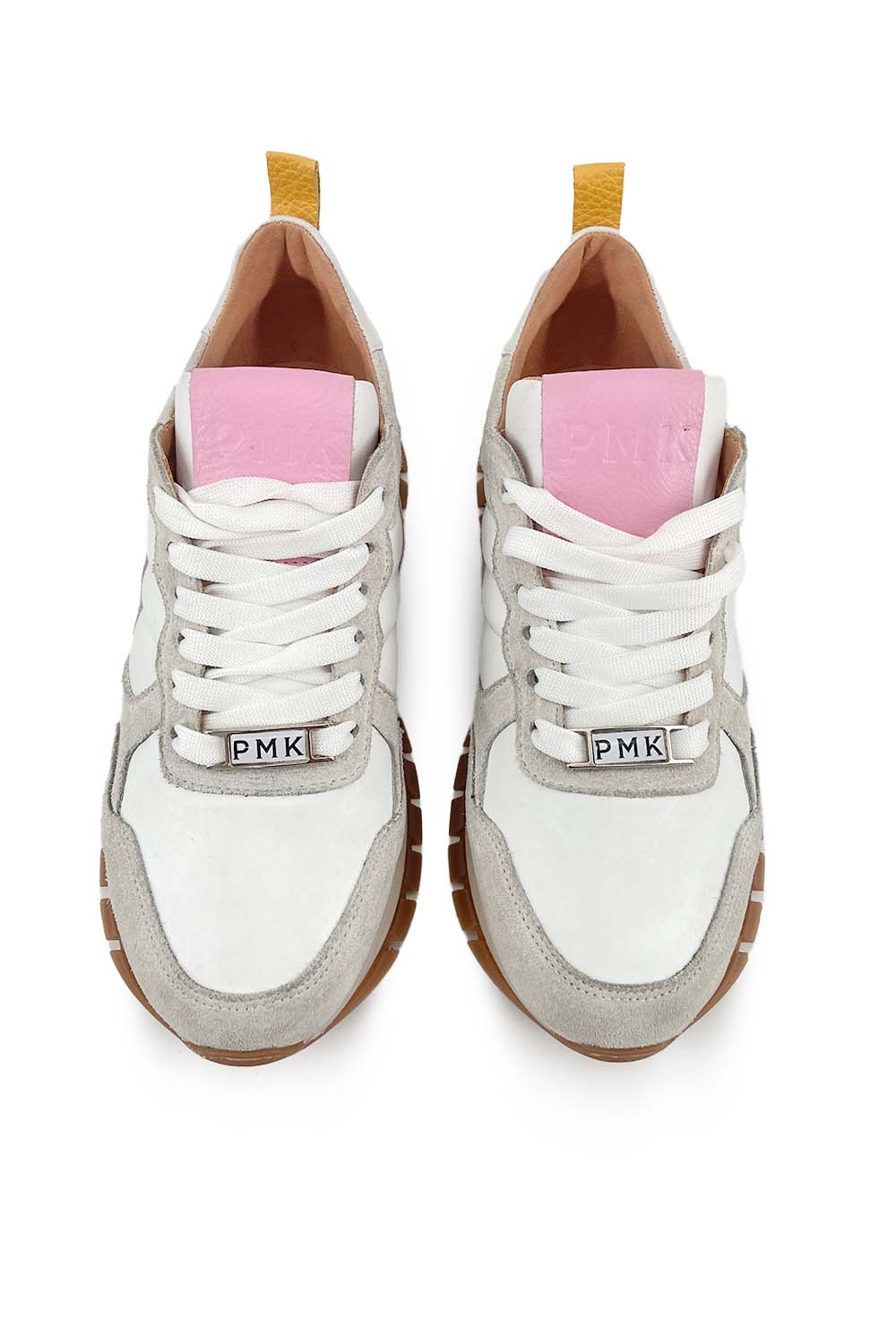 PMK SHOES - Wholesale Lifestyle Sneakers - Women's - Mule - Pink - Handmade Cow Leather Sneakers14