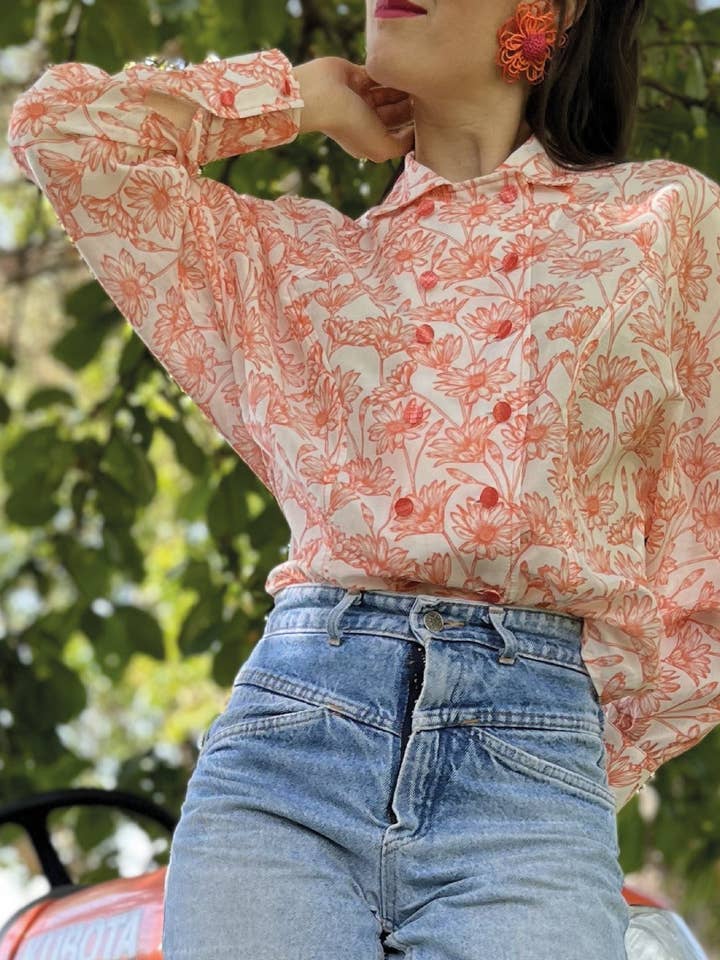 Huguettebluse - Citrus für den Großhandel von Huguette