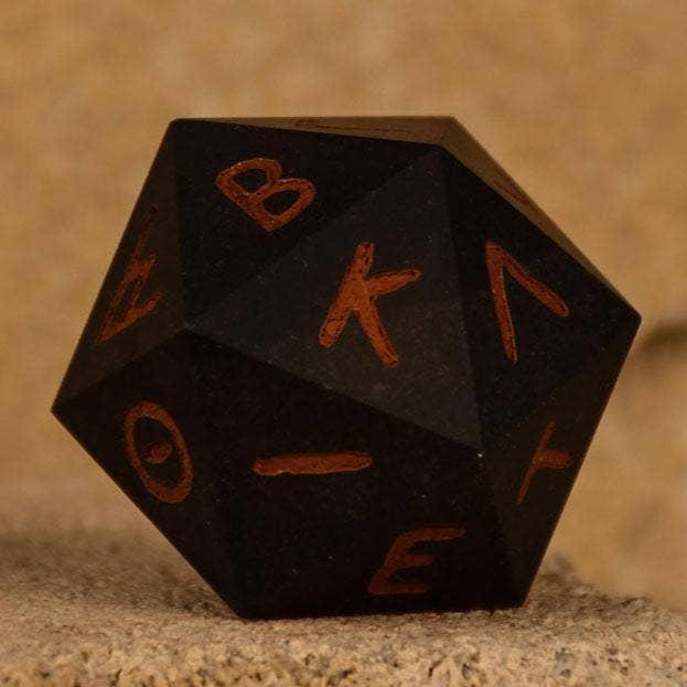 Ptolemaic Serpentine 30mm d20 - Dice Around the World Collection for wholesale by Misty Mountain Gaming