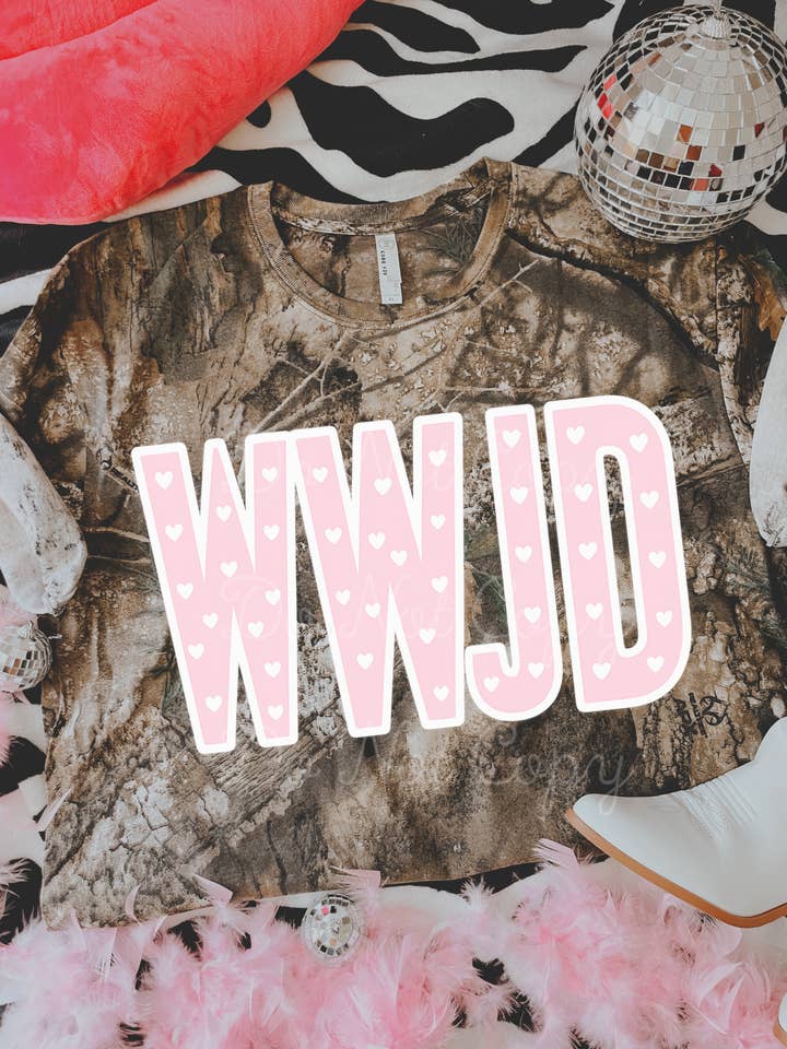 Maglietta WWJD per la vendita all'ingrosso da parte di Downtown Darling Wholesale