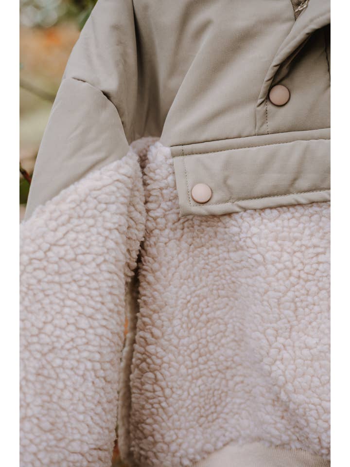 khaki Annie & Charles® Ark Outdoor Sweater for wholesale on Faire3