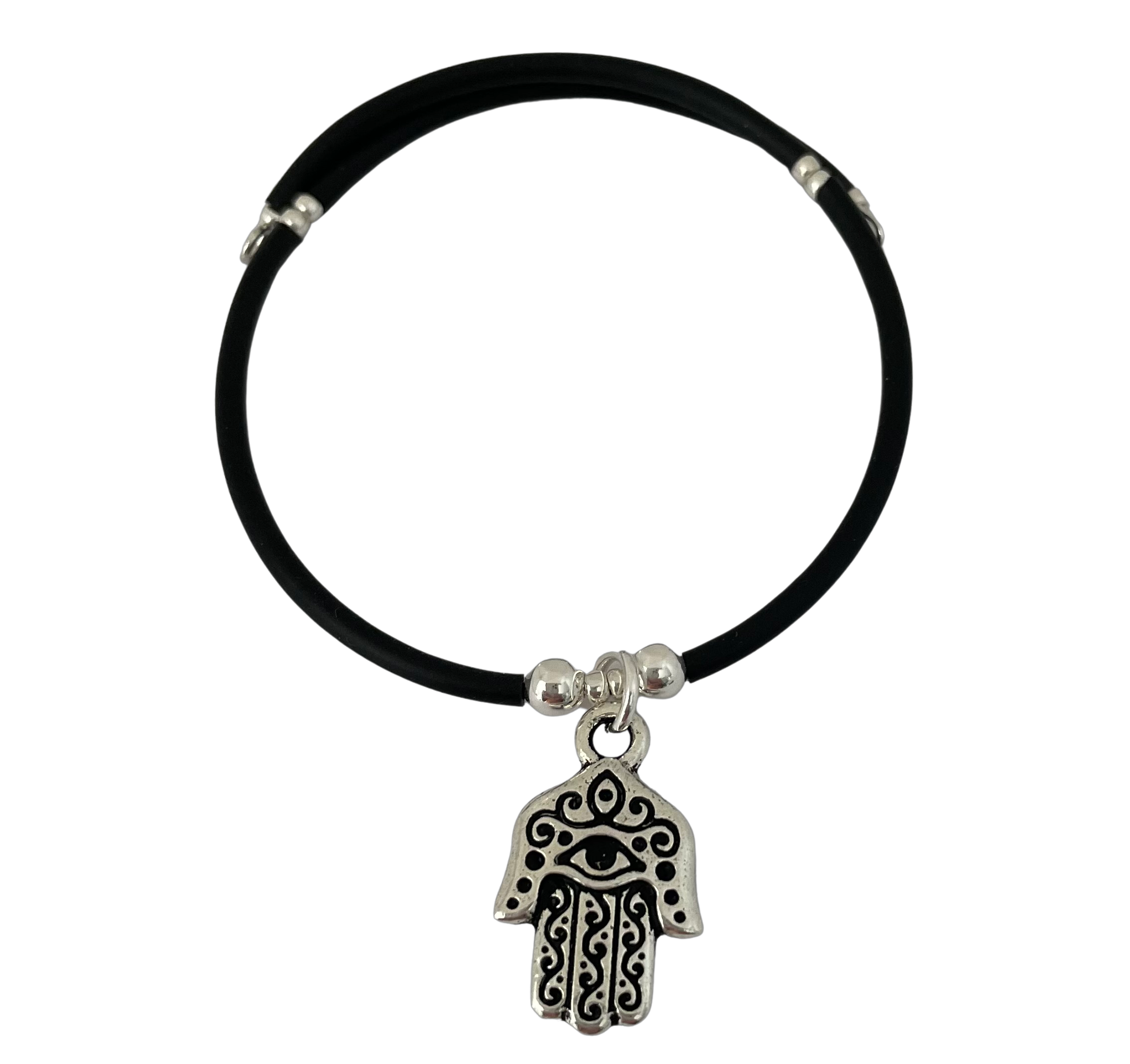 Chappy Girls - Vente Bracelets à breloques/pendentifs - Jet Tube - Bracelet à breloques en argent Hamsa0