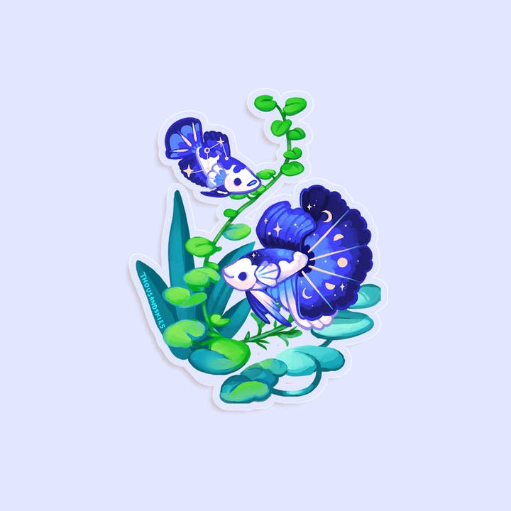 Thousand Skies - Wholesale Sticker - Vinyl Sticker Midnight Half Moon Bettas