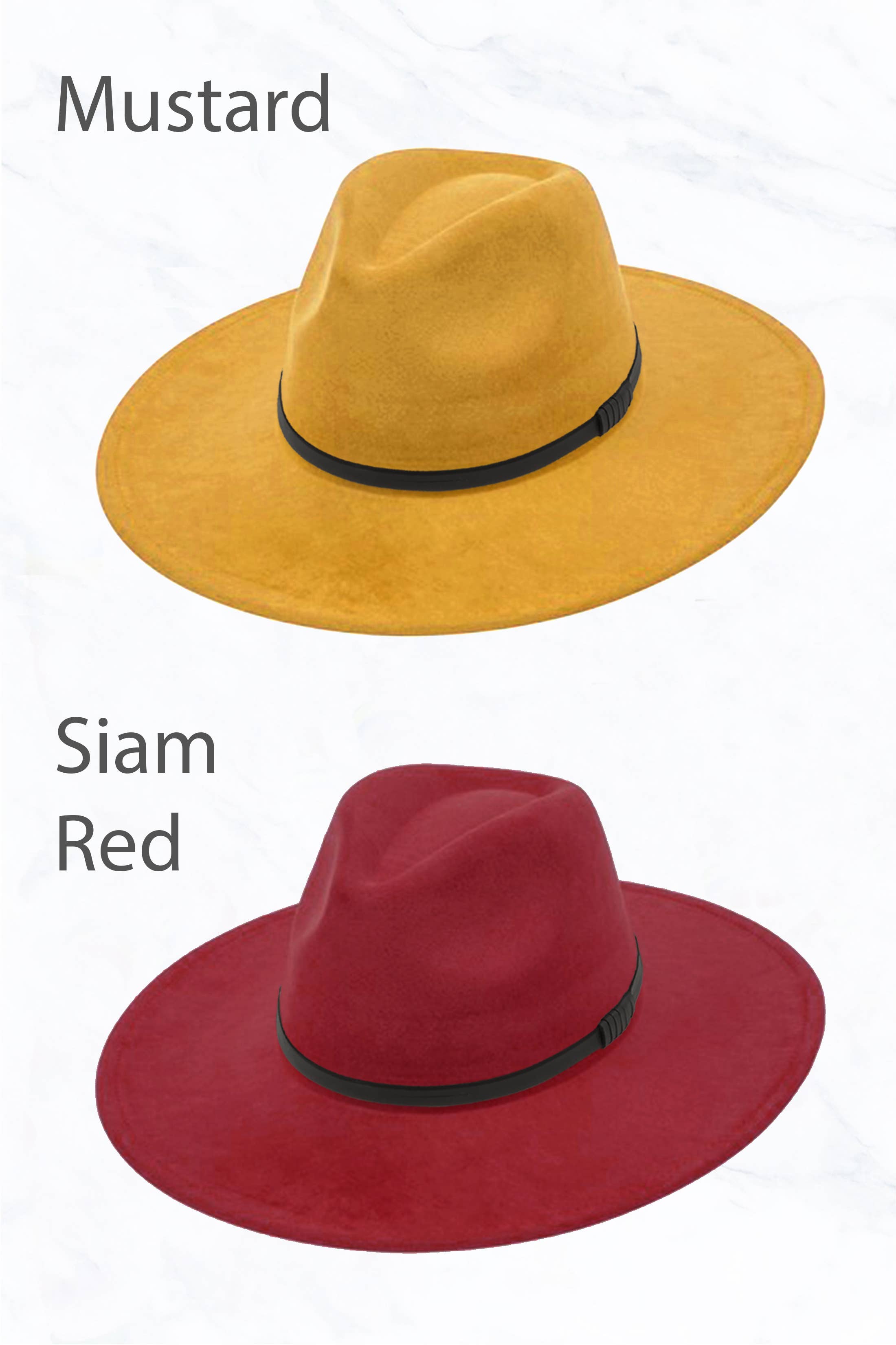 Suzie Q USA - Wholesale Fedora - Women's - Suede Large Eaves Peach Top Fedora, Leather Belt4