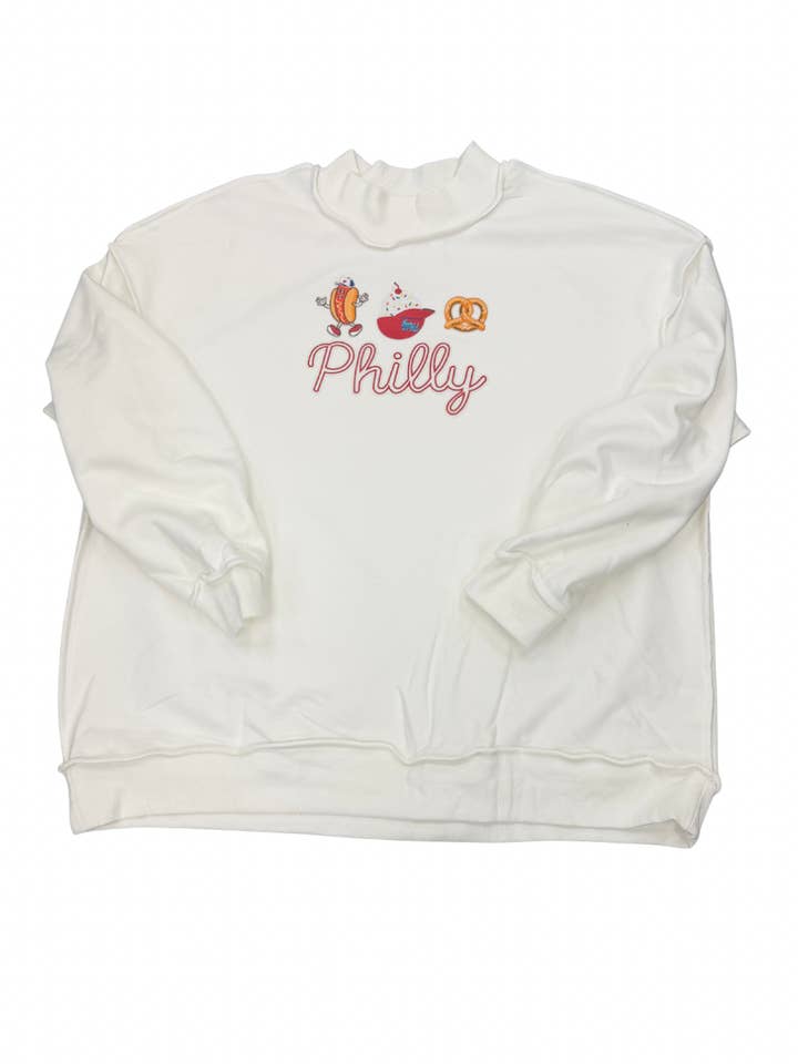 Philly Snack Attack Mockneck for wholesale by Just C
