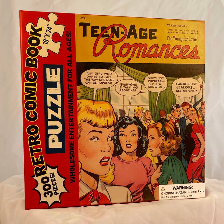 Vintage Comic Jigsaw Puzzle Teen-Age Romances for wholesale by Perisphere & Trylon
