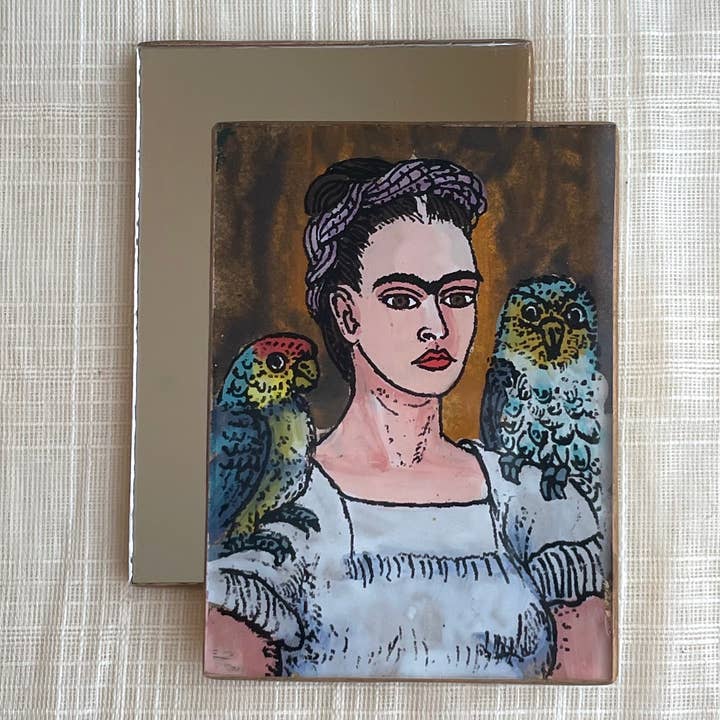 Tesoros Trading Company - Wholesale Compact Mirror - Purse Mirror Frida, Peru3