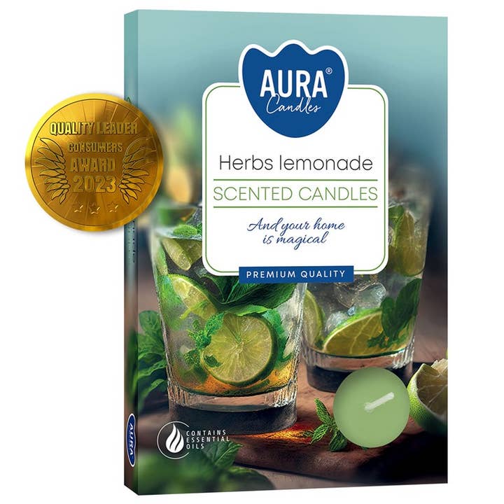 Velas Tea Light 6 Limonada de Ervas 4h (12 unid) por atacado de Esoterica Arte