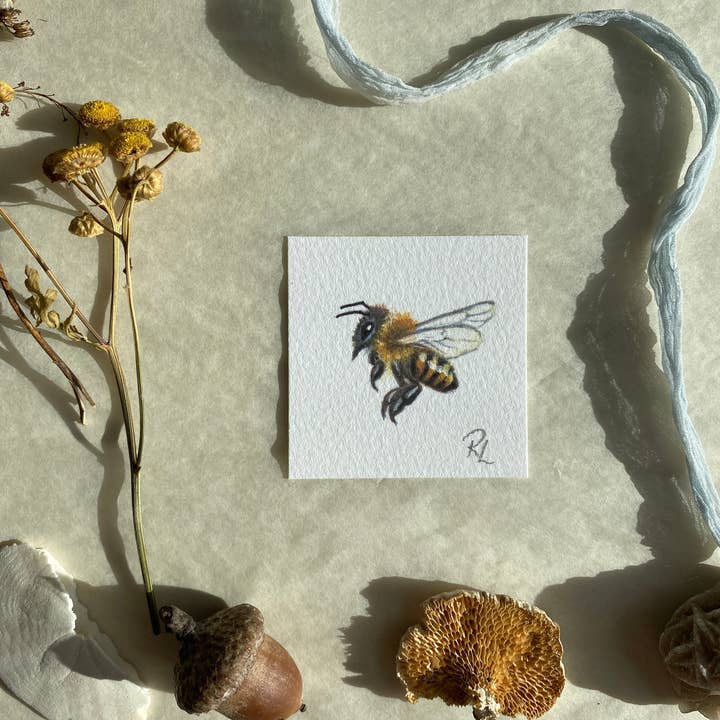 Rebekah Lowell Creative Studio - Wholesale Art Print - Honeybees Little Print2