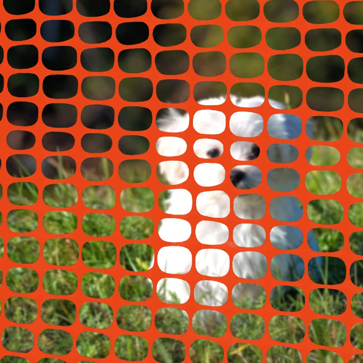 Ashman Online - Wholesale Outdoor Ornament/Decor - Ashman Plastic Mesh Fence, Construction Barrier Netting, Orange, 4'x200' Feet, 1 Roll, Garden Fencing, Fences Wrap, Above Ground, for Snow, Poultry, Chicken, Deer, Patio, Garden Netting, Orange 200FT6
