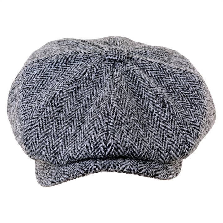 Heather Hats & Accessories - Wholesale Newsboy/Schoolboy Hat - Unisex - ZH028 Scott Newsboy Harris Tweed 8 Piece Cap2