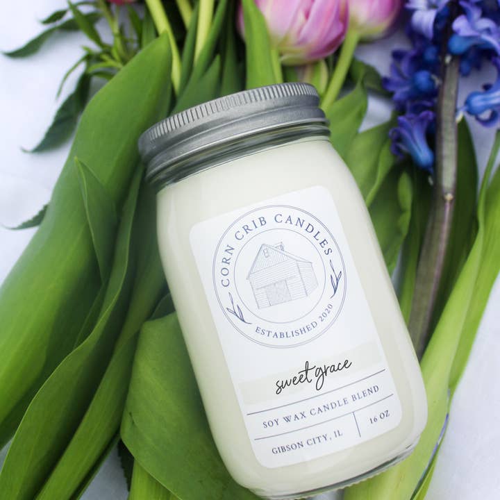 Sweet Grace for wholesale by CORN CRIB CANDLES