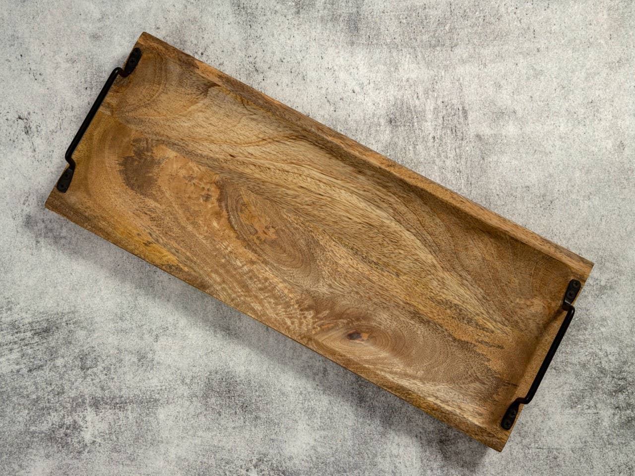 Voglrieder – wholesale Serveringsfat – Serveringsbricka i mangoträ med handtag, 50 x 20 cm7