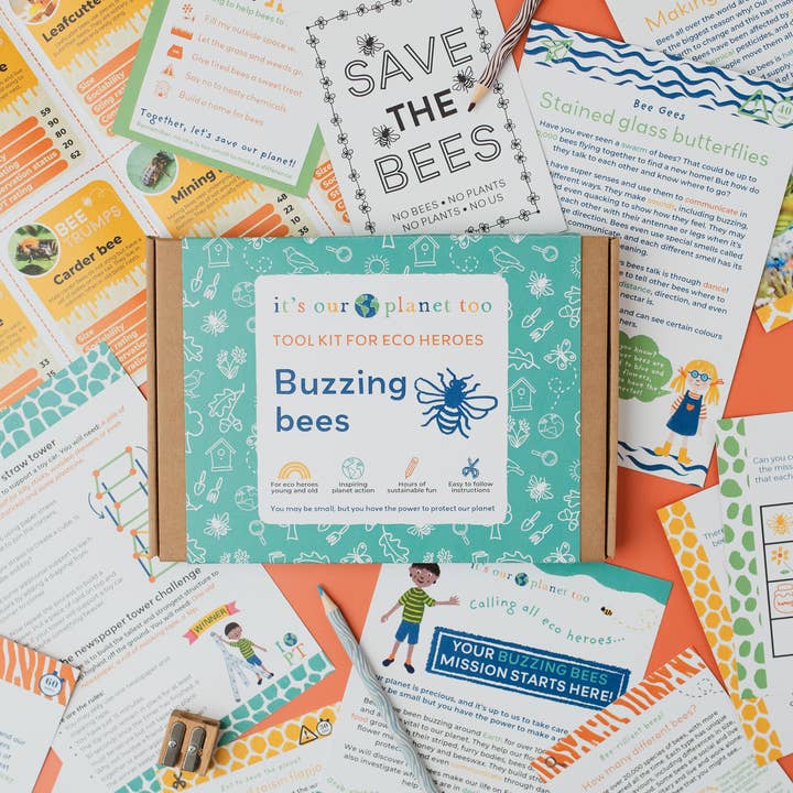 CHILDREN'S ECO ACTIVITY BOX - Buzzing bees for wholesale by It’s Our Planet Too