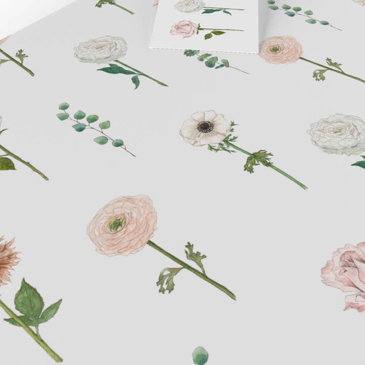 Re-wrapped - Vendita all'ingrosso Carta da regalo in fogli - Carta da regalo con garofani per matrimonio • ECO Friendly • Prodotto nel Regno Unito5